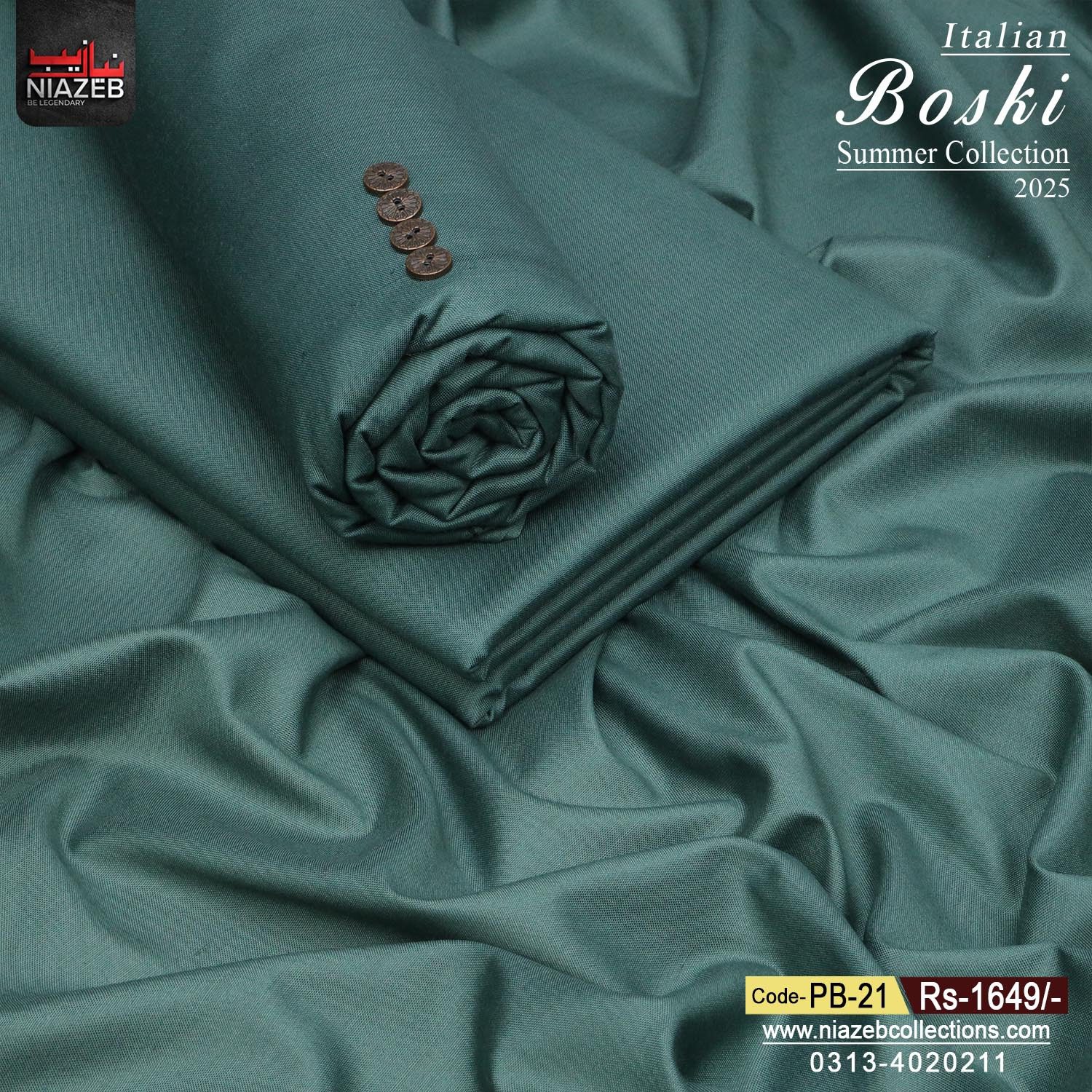 ITALIAN BOSKI  SUMMER 21- copper green
